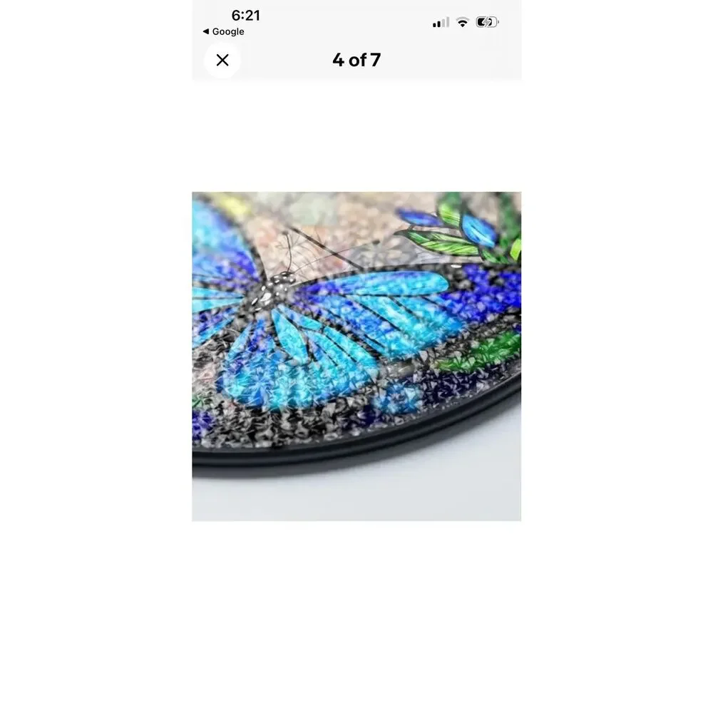Butterfly Stained Glass Suncatcher, Window Suncatcher Hanging 7.8